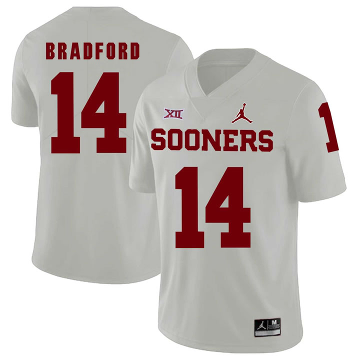 Oklahoma Sooners 14 Sam Bradford White College Football Jersey Dzhi,We sell and wholesale Oklahoma Sooners 14 Sam Bradford White College Football Jersey Dzhi on line form chian!